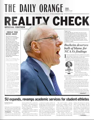 On the first production after spring break, the staff worked to produce a special edition encompassing the news that occurred over break regarding the NCAA sanctions.