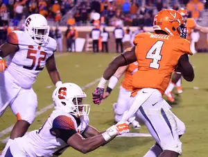 UVA running back Taquan Mizzell, the top receiving tailback in the country, exposed the Orange's deficiency in defending screen passes last Saturday.