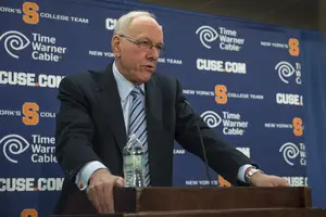 Jim Boeheim addressed the media for the first time since the NCAA report came out on March 6, and discussed his planned retirement among other topics.
