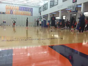 Syracuse held practice at the Carmelo K. Anthony Basketball Center. The Orange begins its season on Nov. 13 against Lehigh in the Carrier Dome.