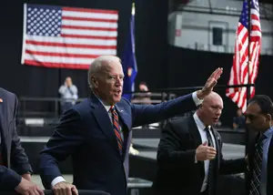 Joe Biden, seen here at an event campaigning for Dan Maffei in 2014, will speak at SU on Thursday about sexual assault prevention. It's Biden's first visit to campus since announcing he would not run for president in 2016.