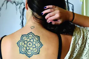 Six months ago, Analis Arocho decided she wanted to get a mandala tattooed on her back as a meaningful way to combat her anxiety. When she got to SU to begin her freshman year, she went to Halo Tattoo on Marshall Street and got it done. 