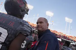 Scott Shafer cost his team 15 yards with an unsportsmanlike conduct penalty on Saturday. It's the second week in a row a penalty has been called on SU's head coach.
