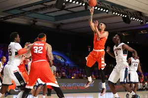 Michael Gbinije paced Syracuse in wins over Charlotte and Texas A&M at the Battle 4 Atlantis, and will need to bring his best stuff against No. 25 Texas A&M on Friday. 