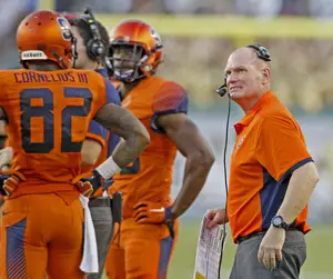 Scott Shafer addressed a number of issues on Tuesday, including talks between him and Mark Coyle about his job status. 