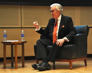 Bob Dotson, an acclaimed broadcast journalist, spoke at Newhouse on Tuesday, reflecting on his career now that he has retired.