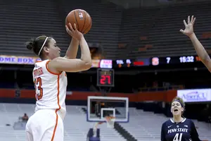 Syracuse guard Brianna Butler and the Orange shot just 3-of-18 from beyond the arc and couldn't rely on the 3. 