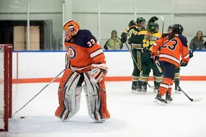 Syracuse fell to Mercyhurst, 4-1, after surrendering a 1-0 first-quarter lead.