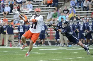 Dylan Donahue was one of two Syracuse players selected in the top 10 picks of the Major League Lacrosse draft on Friday. The Charlotte Hounds took him with the second pick of the draft. Two other players were picked later.