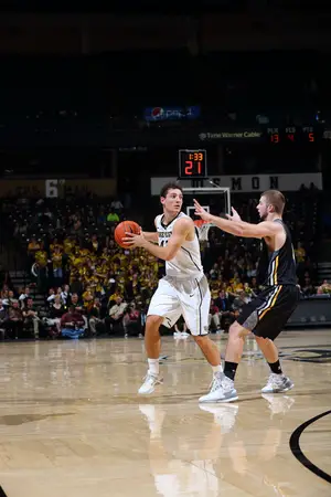 Wake Forest's Trent VanHorn averages 17.5 minutes per game this season. Before the season, he earned a scholarship and has proven his value to the Demon Deacons.