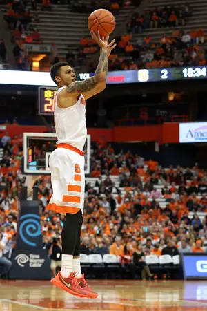 Michael Gbinije scored 22 points in Syracuse's win against Florida State. The Orange have now won seven of its last eight games. 