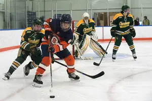 Stephanie Grossi's three goals against Lindenwood carried the Orange to victory.