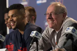Syracuse head coach Jim Boeheim talked to the media on Saturday during the Elite Eight media availability. Here's three things he said. 