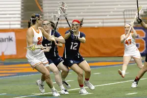 Kayla Treanor and Riley Donahue combined for 11 points in a 17-7 win over UConn on Tuesday night.