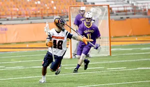 Sergio Salcido scored three goals in the first quarter and tallied a total of six points (four goals, two assists) throughout Syracuse's 16-15 overtime loss to Duke. 