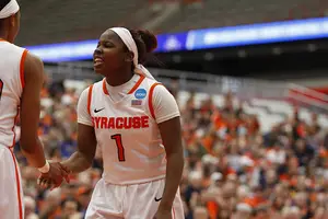 Alexis Peterson is making her mark as Syracuse's point guard amid the Orange's deepest NCAA tournament run in program history.