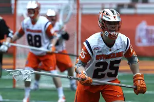 Scott Firman has scooped up nine groundballs and started in the midfield this season for Syracuse. The long-stick midfielder has stepped up after backing up Peter Macartney last season. 