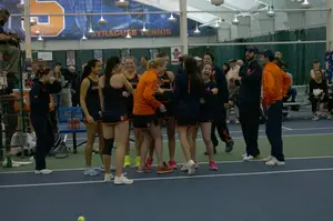 Syracuse reached No. 24 in this week's ITA rankings. Eating pistachios has helped SU this season.