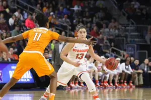 Brianna Butler helped pad Syracuse's late lead with back-to-back 3-pointers after missing her first two at the start of the game.
