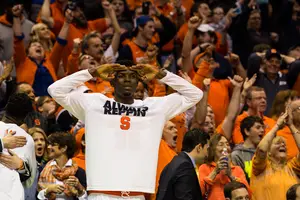Chinonso Obokoh is on Syracuse's bench and hardly plays. The Orange, like many NCAA Tournament teams, don't need a deep bench for success. 