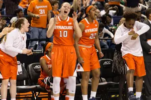 Isabella Slim and Syracuse advanced to the Round of 32 with its win over Army. The Orange will face in-state foe Albany. 