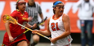 Kayla Treanor is now 0-8 against Maryland in her career after Syracuse's 14-9 loss on Saturday.