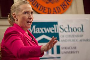 Hillary Clinton, who has spoken at SU, will come back to Syracuse to campaign on Friday.