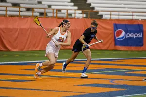 Kayla Treanor guided the SU offense in a two-goal win over the Blue Devils on Sunday afternoon.