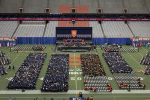 The four recipients will receive their degrees inside the Carrier Dome.