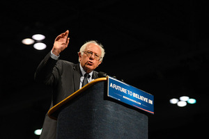 Sanders said Tuesday that he is fed up with the idea that young Americans are too apathetic or too busy playing video games to be interested in politics.