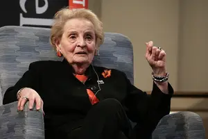 Madeleine Albright, the former secretary of state, said she had more problems working with men in the U.S. government than with men in foreign governments.