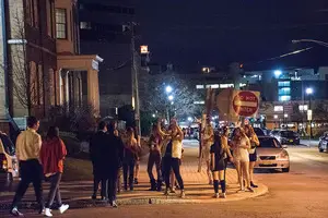 SU students enjoy a night out in Syracuse. One of the popular bars near campus, DJ's on the Hill, is now using a scanner designed to more effectively detect fake IDs.