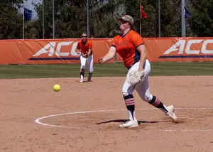 AnnaMarie Gatti threw six innings in relief, but in the top of the seventh she allowed a runner to reach base. That runner eventually scored the game-winning run.