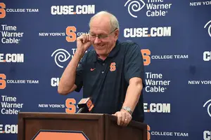 Jim Boeheim talked about Carmelo Anthony's legacy on Tuesday at his post-Olympics press conference. 