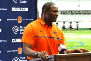 Dino Babers addressed the media on Friday as he begins his first training camp as Syracuse's head coach.