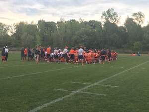 Dino Babers began Syracuse's first two-a-day practice of the season with an impassioned speech.