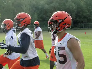 Kielan Whitner is slotted to be one of Syracuse's starting safeties based on the post-spring depth chart.
