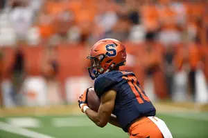 South Florida blew out Syracuse, 45-20. SU was up 17-0 after the first quarter.