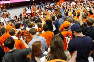 Syracuse fans stormed the field after its first win over a ranked opponent since 2012.