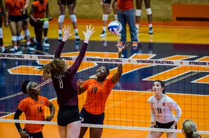 Santita Ebangwese led Syracuse with 14 kills on Friday. It wasn't enough in a five-set loss to N.C. State.
