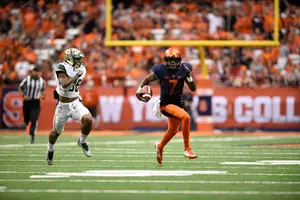 Amba Etta-Tawo was extended an invitation to play in the 2017 Senior Bowl. He recently broke Syracuse's record for receiving yards in a season. 
