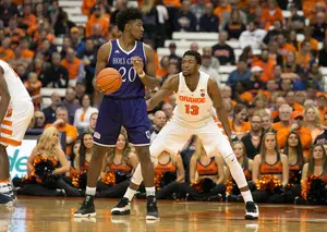 Paschal Chukwu showed improvement with three blocks and five rebouds on Tuesday against Holy Cross.