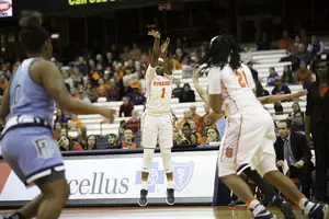 Alexis Peterson scored 27 points in Syracuse's win over George Washington.