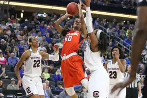 Briana Day (50) and Syracuse return to the Carrier Dome for the first time in 16 days on Wednesday. 