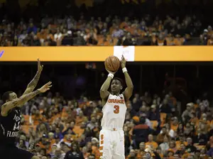 Whether he makes or misses, it's clear that Andrew White has one of the most important shots for the Orange. 
