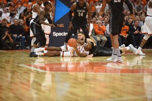 The Orange had 13 turnovers as a one-time 7-point lead slipped away in the second half. The Orange failed to capture its first significant win of the season. 