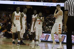 Tyus Battle, Andrew White, Tyler Roberson, John Gillon and Tyler Lydon each played at least 35 minutes in Syracuse's win over Miami on Wednesday night. 