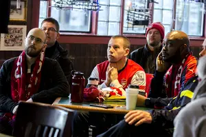 The Syracuse Gooners gather to watch every Arsenal Football Club match at J. Ryan's Pub in downtown Syracuse. This weekend they took in a 3-1 loss to the current Premier League leaders Chelsea Football Club