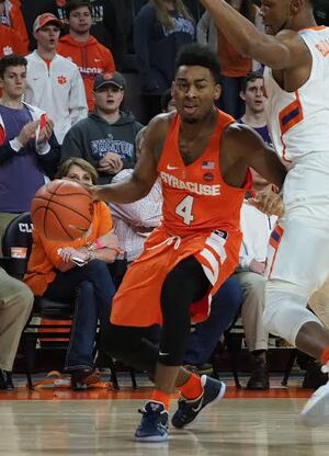John Gillon scored 13 points and dished out eight assists in SU's comeback win. 
