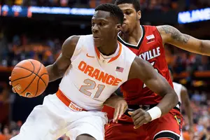 Tyler Roberson and Syracuse will look for their sixth ACC win in their last seven games. 